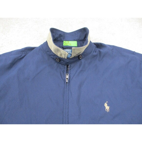 Polo Ralph Lauren Jacket Men Extra Large Blue Bomber Full Zip Casual - Picture 3 of 11